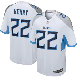 youth nike derrick henry white tennessee titans game jersey